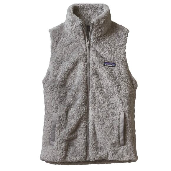 Patagonia Los Gatos Fuzzy Vest Sleeveless Outdoor Sherpa Drifter Gray Size Small - Picture 1 of 10